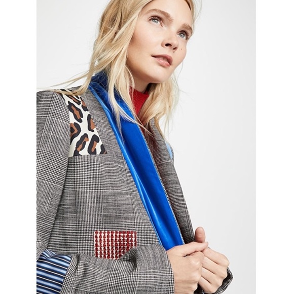 Alice + Olivia Kylie Patchwork Coat Size Medium - Picture 2 of 7